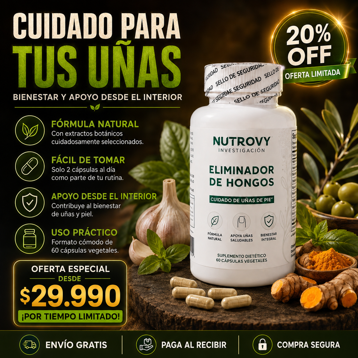 Nutrovy™ – Cuidado Intensivo para Uñas